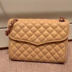 ❤️Rebecca Minkoff Tan/Beige Quilted Affair Bag